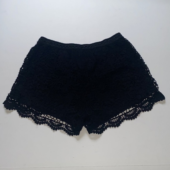 Mossimo Black Lined Soft Lace Shorts Stretchy Sz XS - Picture 5 of 5